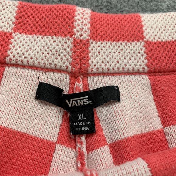 Vans Shorts Womens XL Extra Large Punch White High Rise Elastic Waist Checkered - Picture 7 of 12